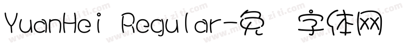 YuanHei Regular字体转换